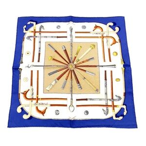 Authentic Hermes Carre 45 scarf with box and ribbon